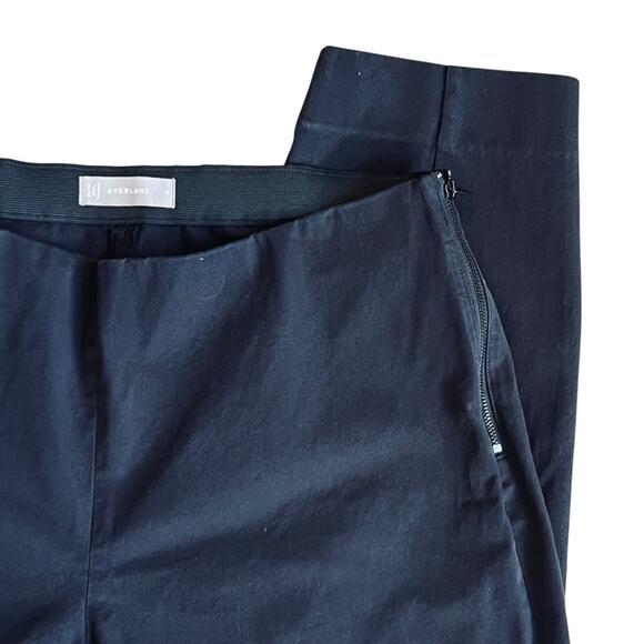 Everlane Women’s 18 Black High Rise Bi-Stretch Work Pant Stretch Ankle Size Zip - Picture 6 of 15